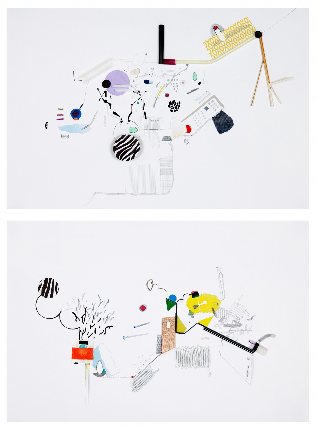 Sinseoldong  I, II, mixed media on paper, 40x23cm,2013