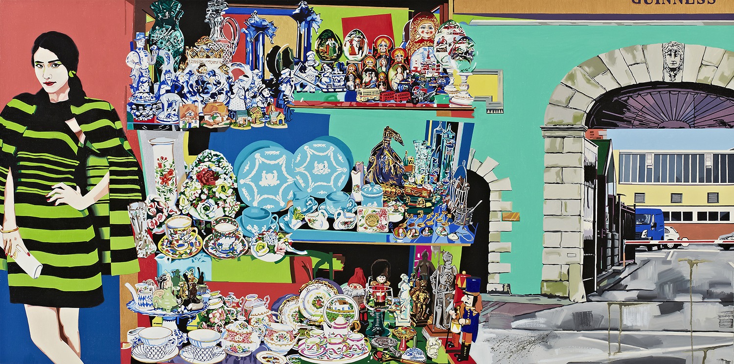 Lee Hwabaek, St. James gate, 160cmx80cm, oil on canvas, 2012
