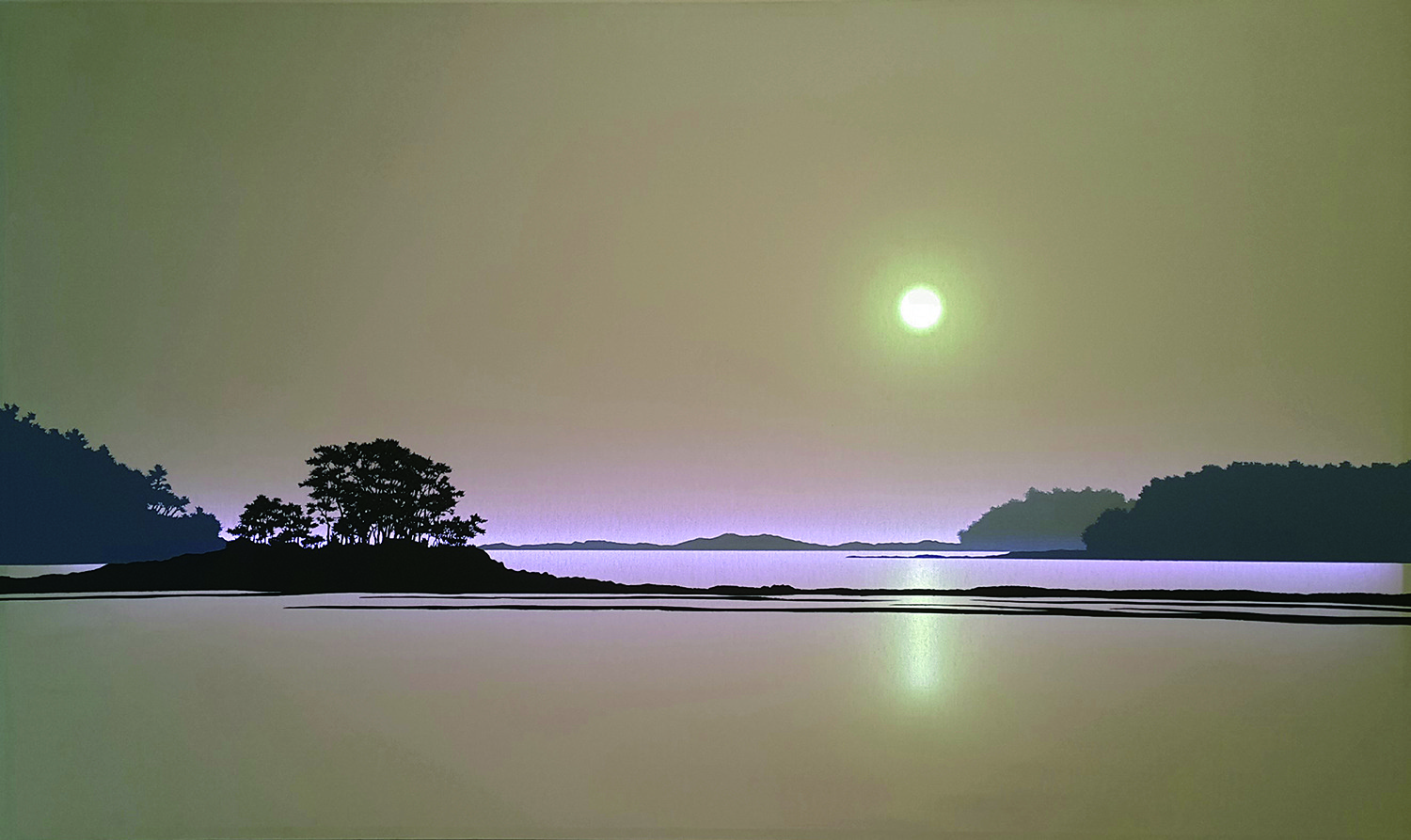 Park Jinwon, Genesis, 160x97cm, acrylic on canvas, LED, 2015