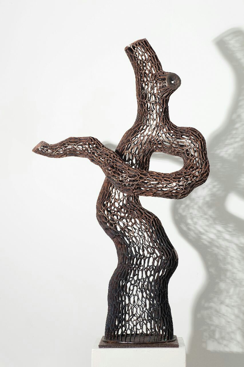 Lee Gilrae, Human Pine Tree, Copper Welding, 93x95(h)x25cm, 2017