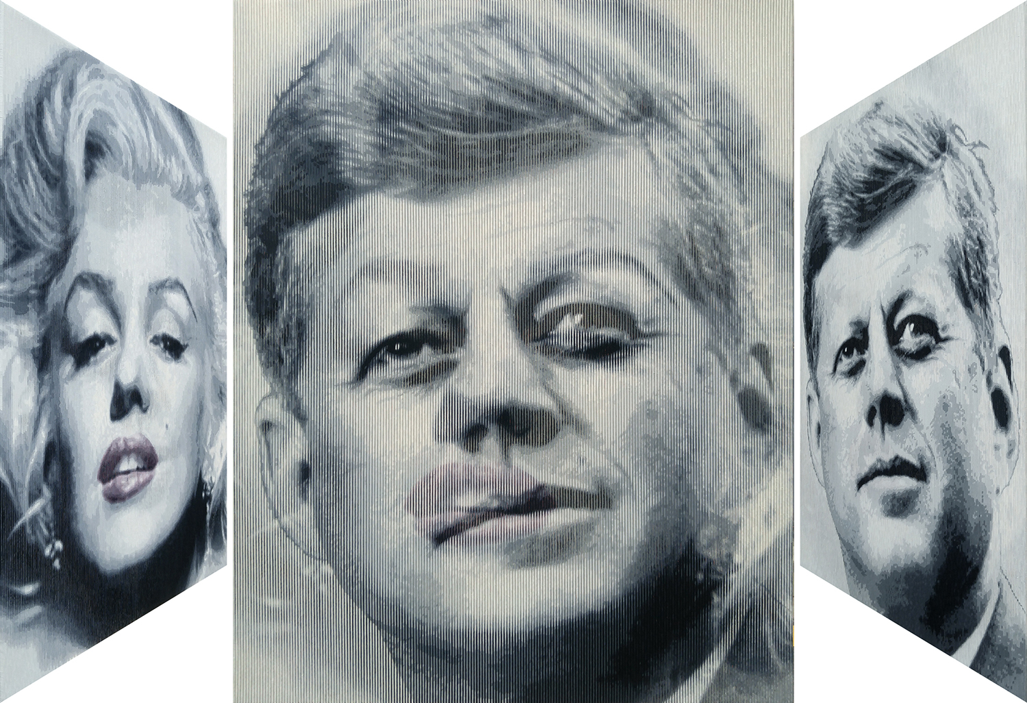 Lee Youngha, John F. Kennedy & Marilyn Monroe, 130.3x162.2cm, Oil on canvas, 2017