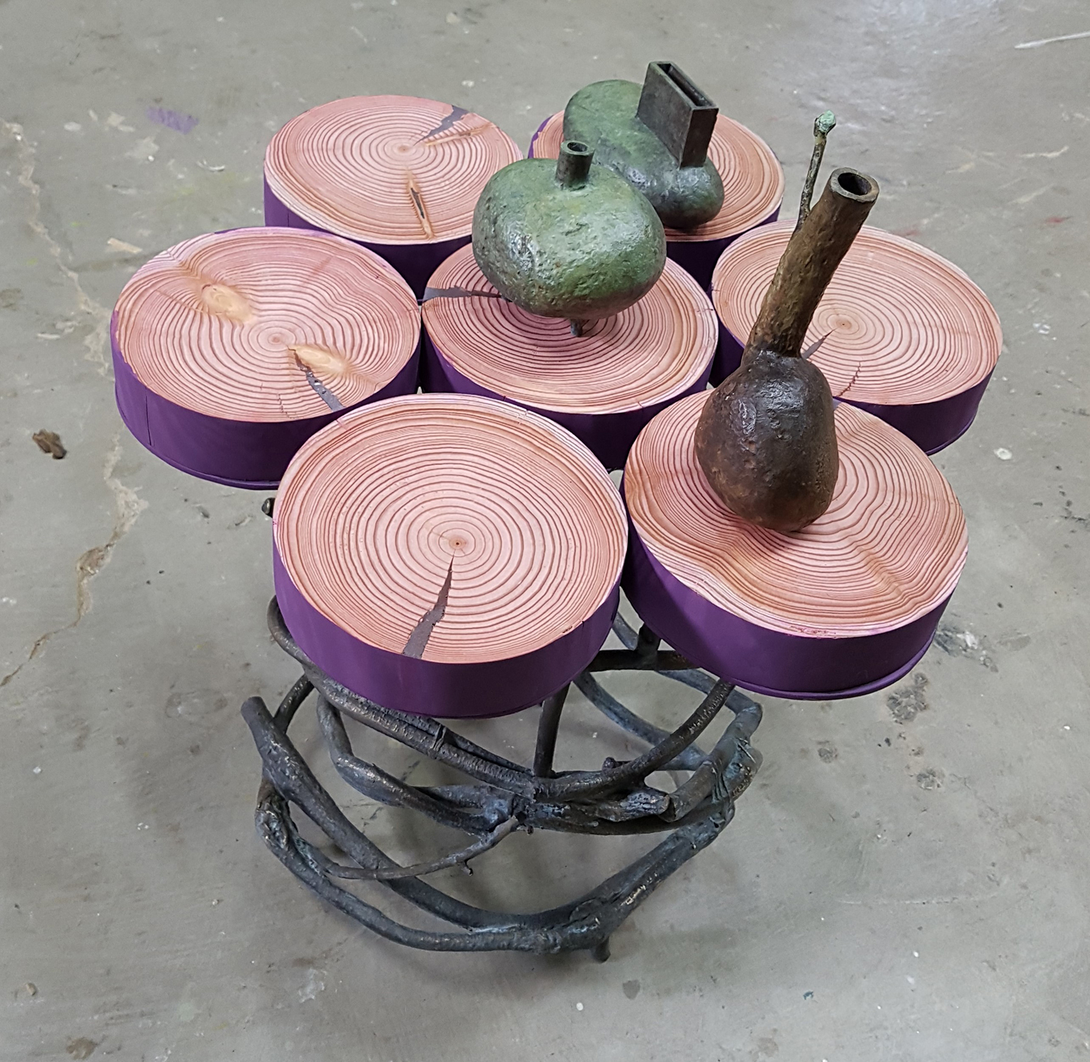 Park Hyojeong, Enchanted Garden 015 Coffe Table, Bronze, Wood, 2018
