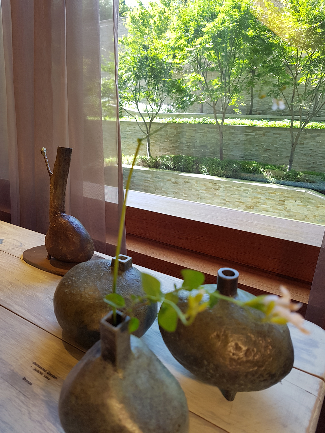Park Hyojeong, Enchanted Garden 015_Flower Holder, Bronze, Planet, Water, 2018