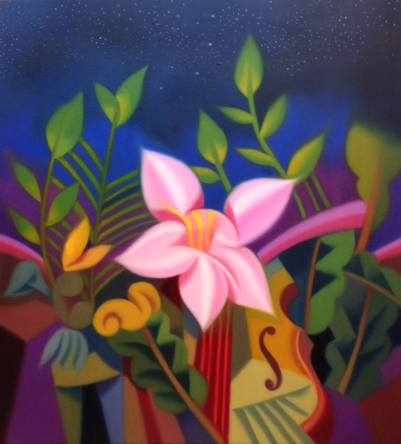 Yoon Subo, image forest253, oil on canvas, 100x110cm, 2012