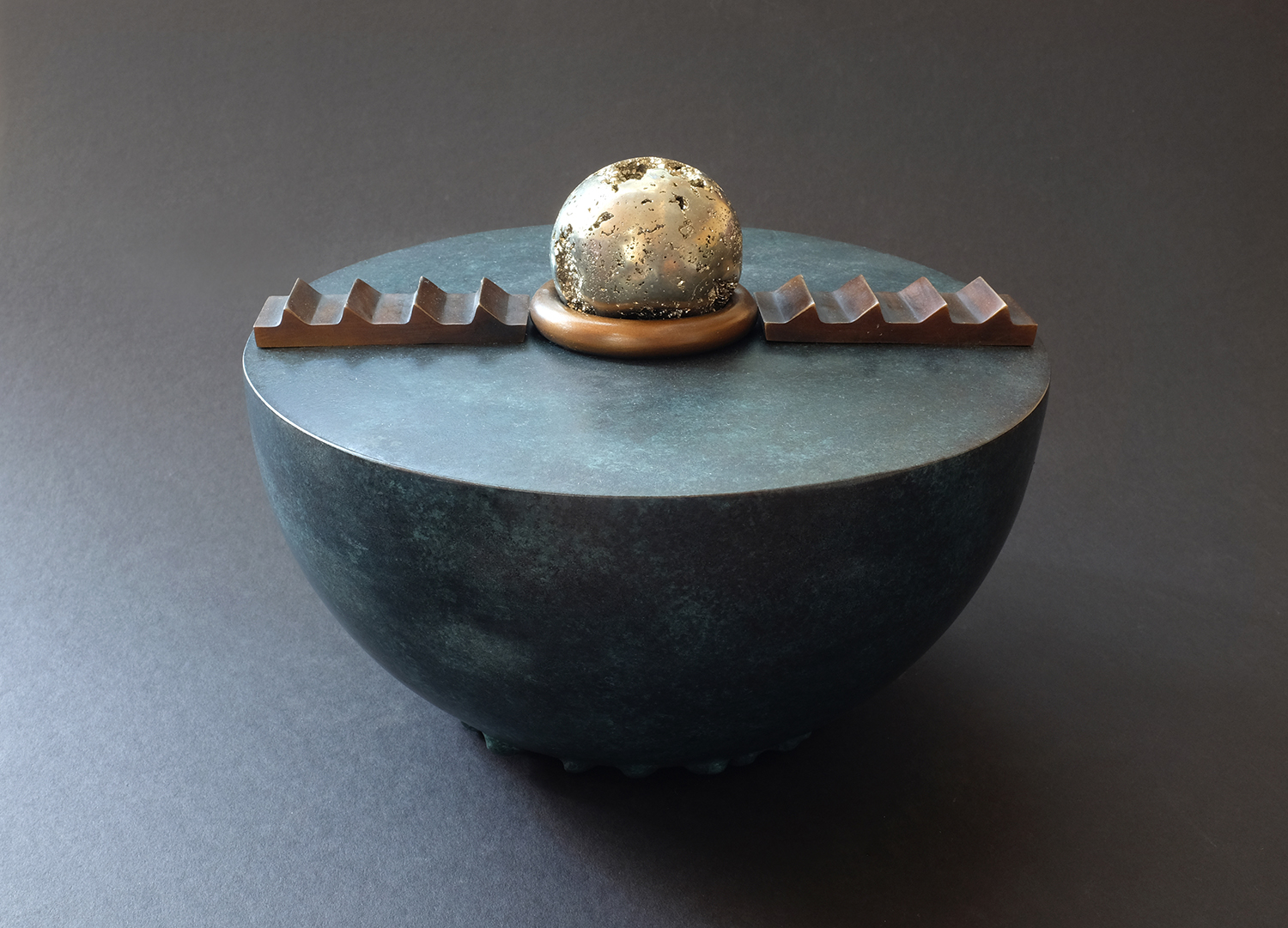 Hyunae Kang, cosmos, 24x18x24cm, bronze& pyrite, 2017, 8000usd