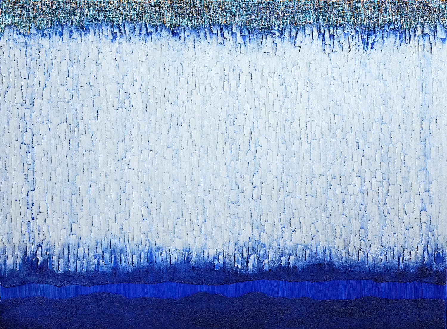 Hyunae Kang, snow 2-2, 76x101cm, Mixed media, 2018, 8000usd