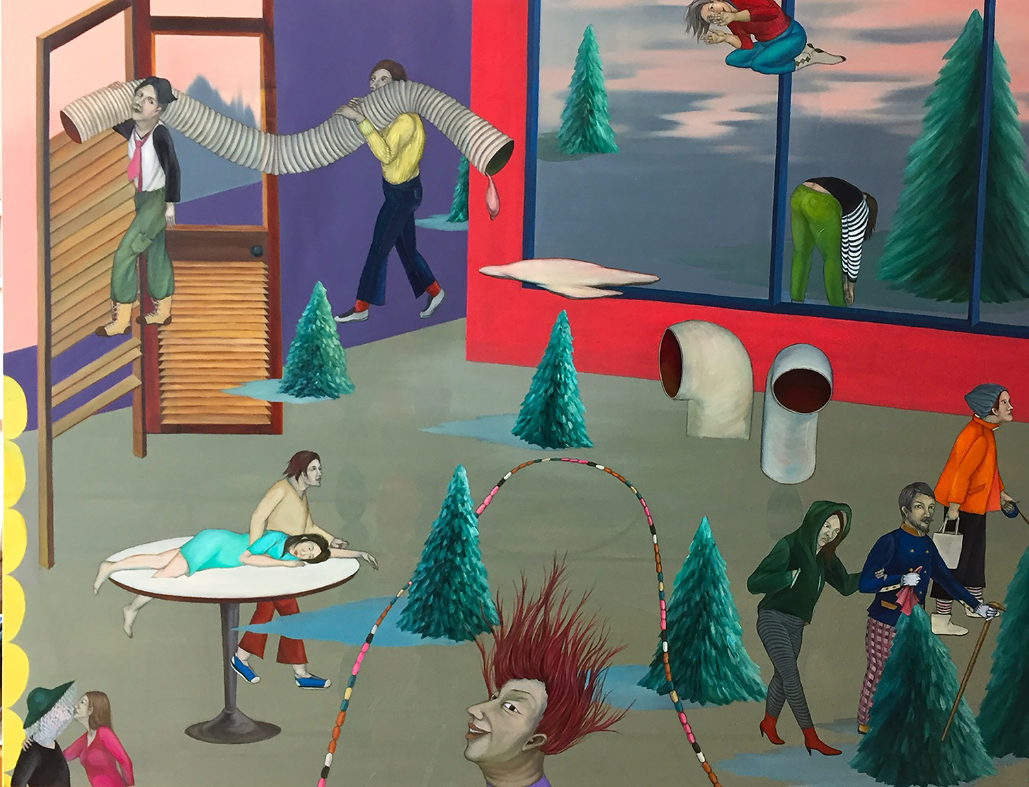 Oh Young, a happiness of resignation, 116.8x91cm, oil on canvas, 2018