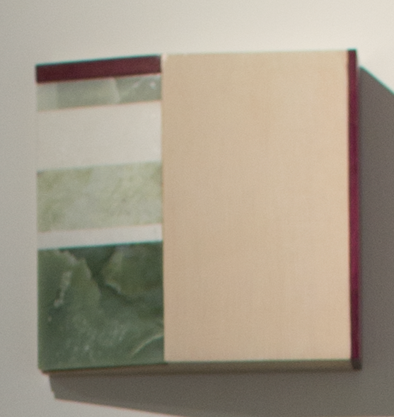 박효정ParkHyoJeong, Green Composition, 24x23.5x5.5cm, Jade, Marble, wood, 2016