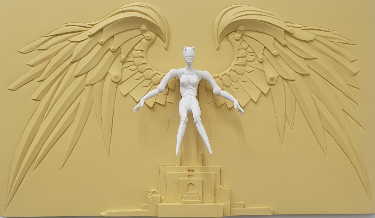 Yoon Dujin, Guardian Angel, 79x45cm, Resin, 2023-1