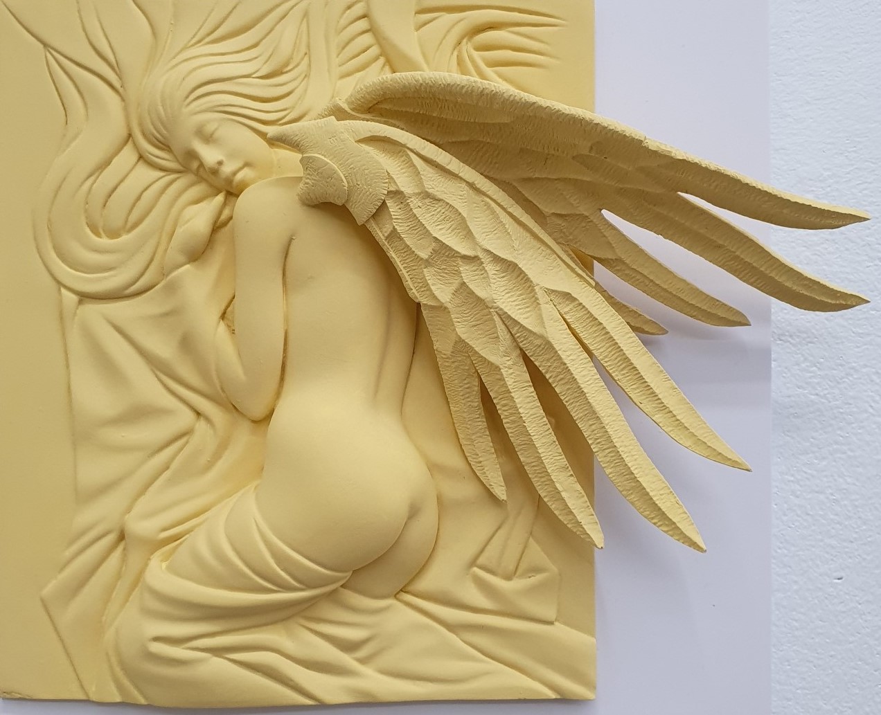 Yoon Dujin, Guardian Angel, 30x30cm, Resin, 2023
