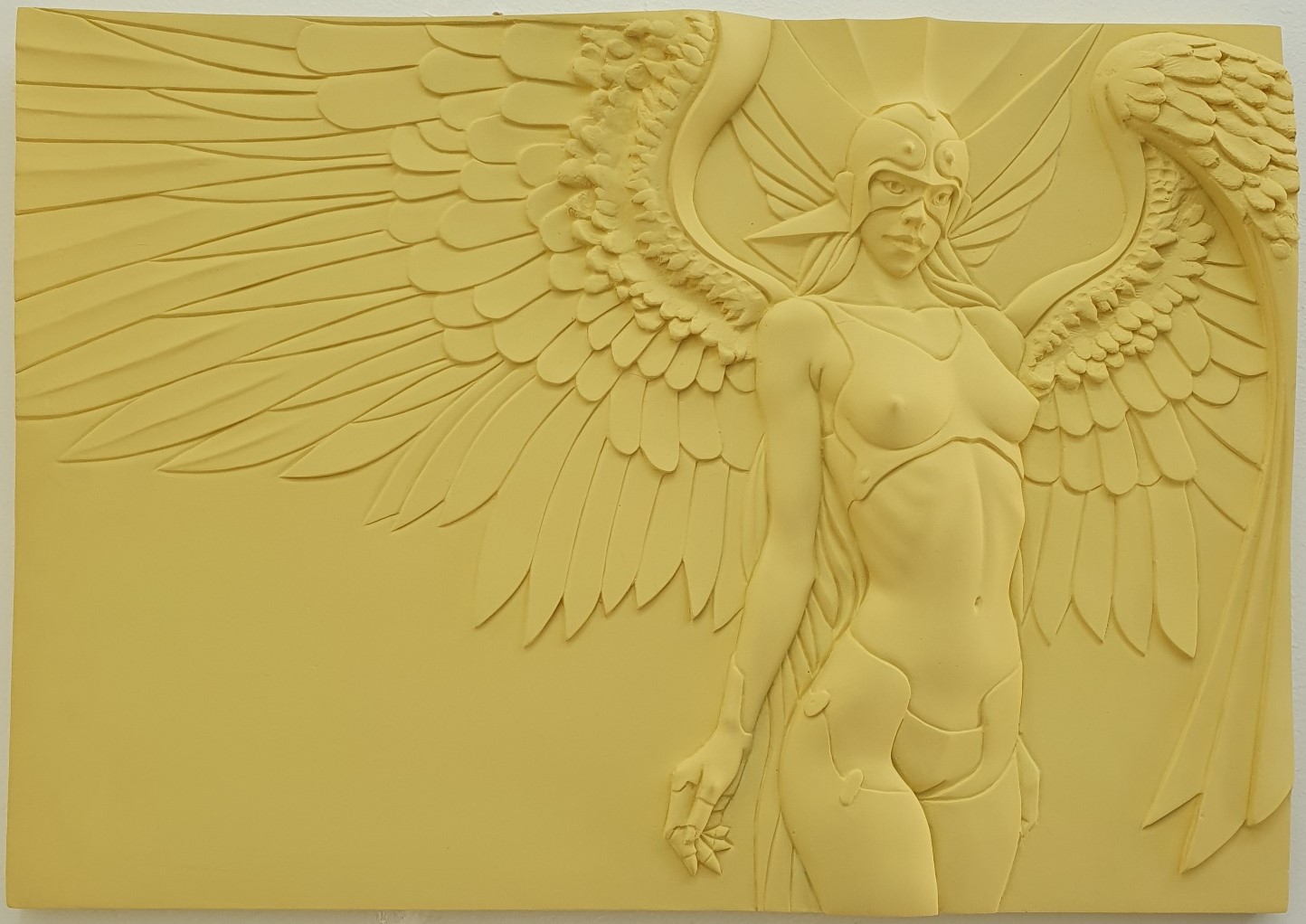 Yoon Dujin, Guardian Angel, 55x38cm, Resin, 2023