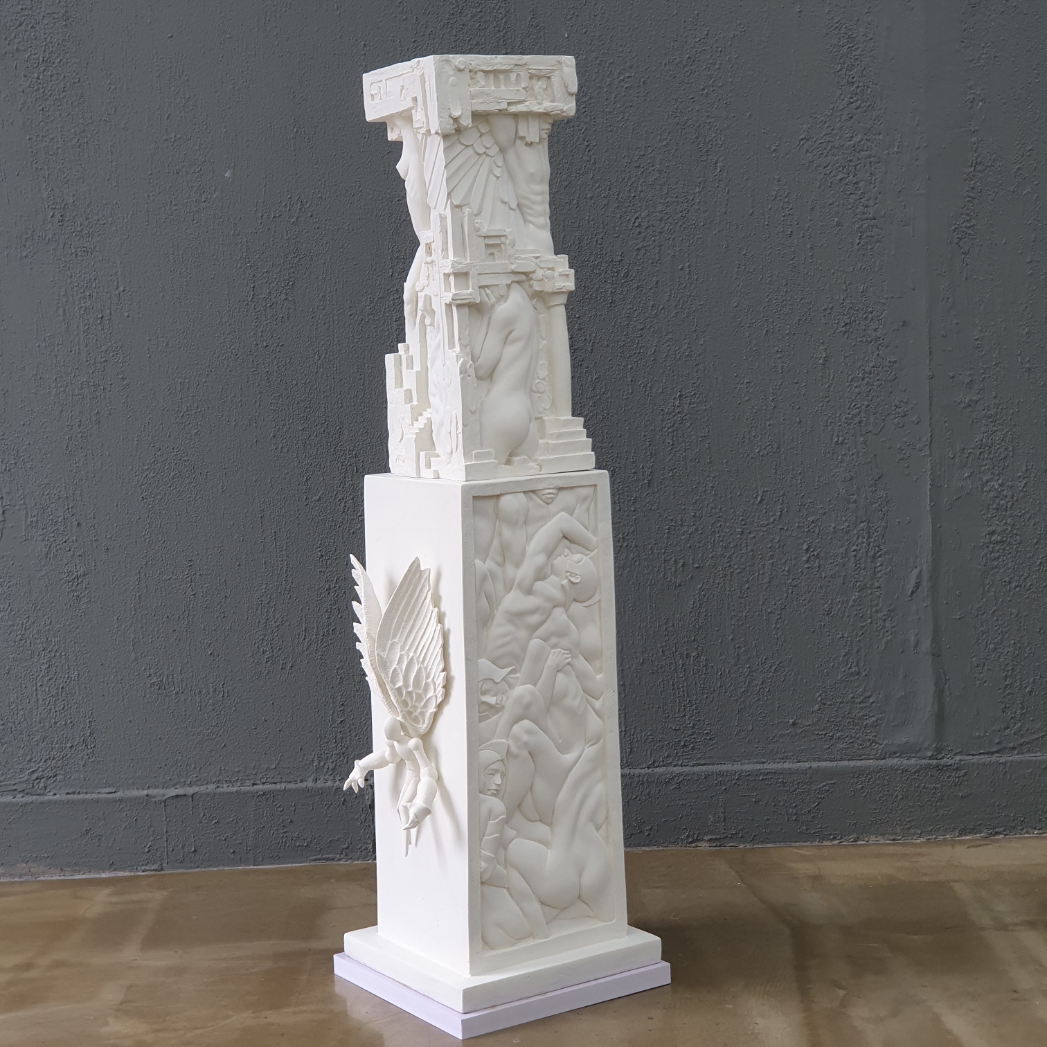 Yoon Dujin, Guardian Angel, 24x24x90(h)cm, 2023