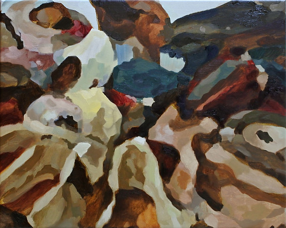 Haufen II_40x50cm_린넨천에 유채_2015