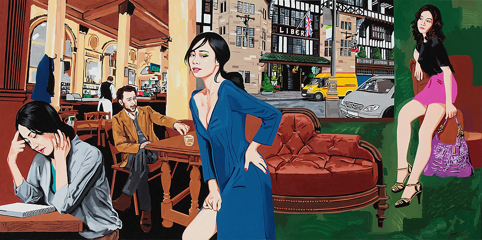 Lee Hwabaek, liberty , 120x60cm , oil on canvas , 2015