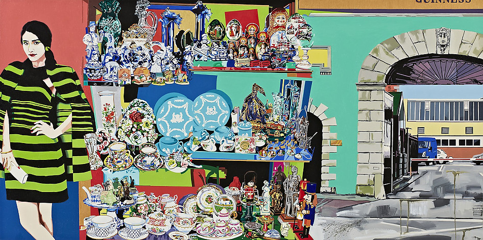 Lee Hwabaek, St. James gate, 160cmx80cm, oil on canvas, 2012