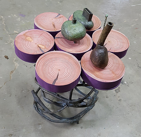 Park Hyojeong, Enchanted Garden 015 Coffe Table, Bronze, Wood, 2018