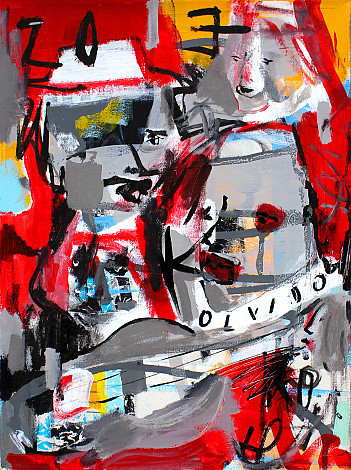 Tec Fase, olvido, 30x40cm, acrylic on canvas, 2017