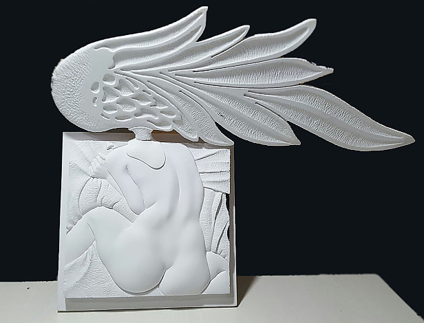 Yoon Dujin, Guardian Apperance_Plastic+mixedmedia_35x51x4cm_2017