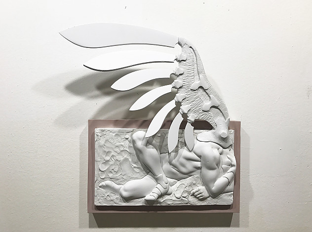 Yoon Dujin_Elysium_36x32cm_FRP, carving and casting_2017