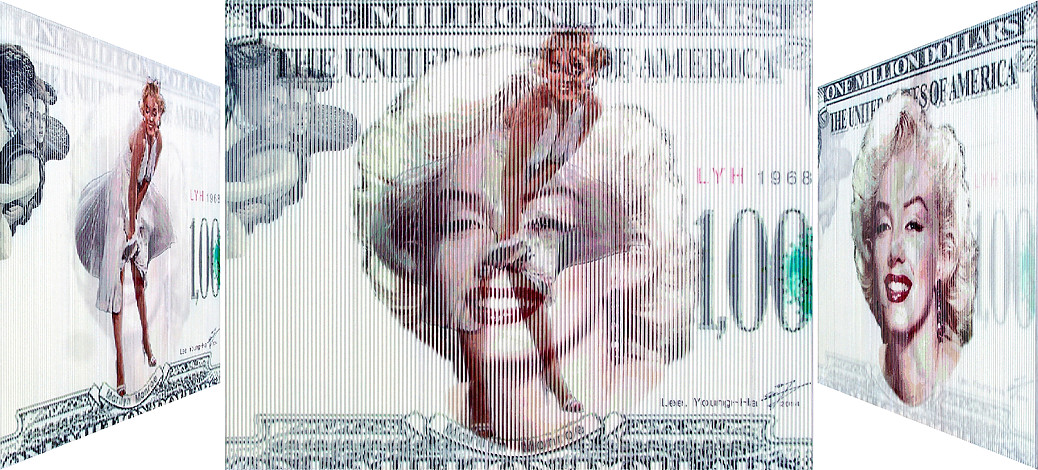 Lee Youngha, the birth of Marilyn Monroe, 90.9x72.7cm, oil on canvas, 2014