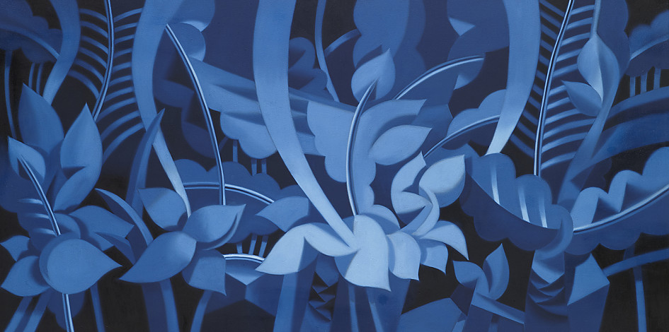 Yoon Subo image forest302, oil on canvas, 160x80cm, 2017