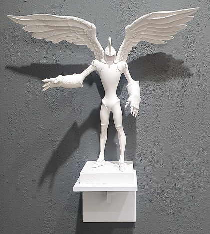 Yoon Dujin, Guardian Angel, 47x42cm, Resin, 2023