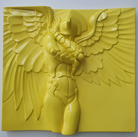 Yoon Dujin, Guardian Angel, 26x25cm, Resin, 2023