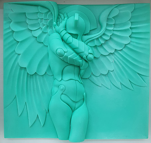 Yoon Dujin, Guardian Angel, 26x25cm, Onix Powder, 1of 5, 2023