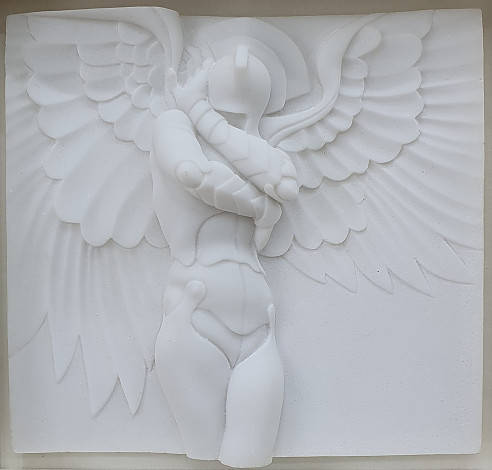 Yoon Dujin, Guardian Angel, 26x25cm, Onix Powder, 1of 5, 2023-3