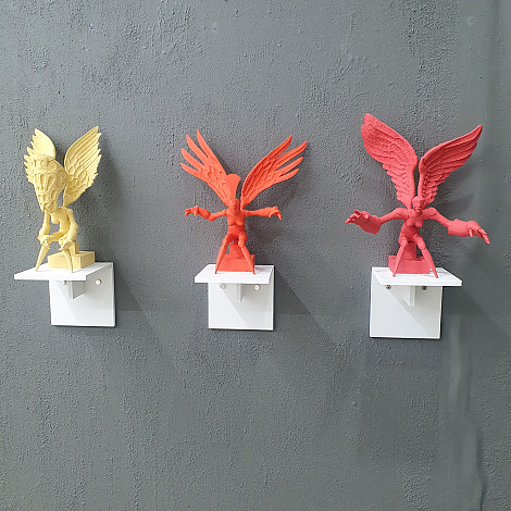 Yoon Dujin, Guardian Angel, each 30x15cm, Resin, 2023